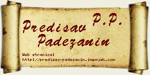 Predisav Padežanin vizit kartica